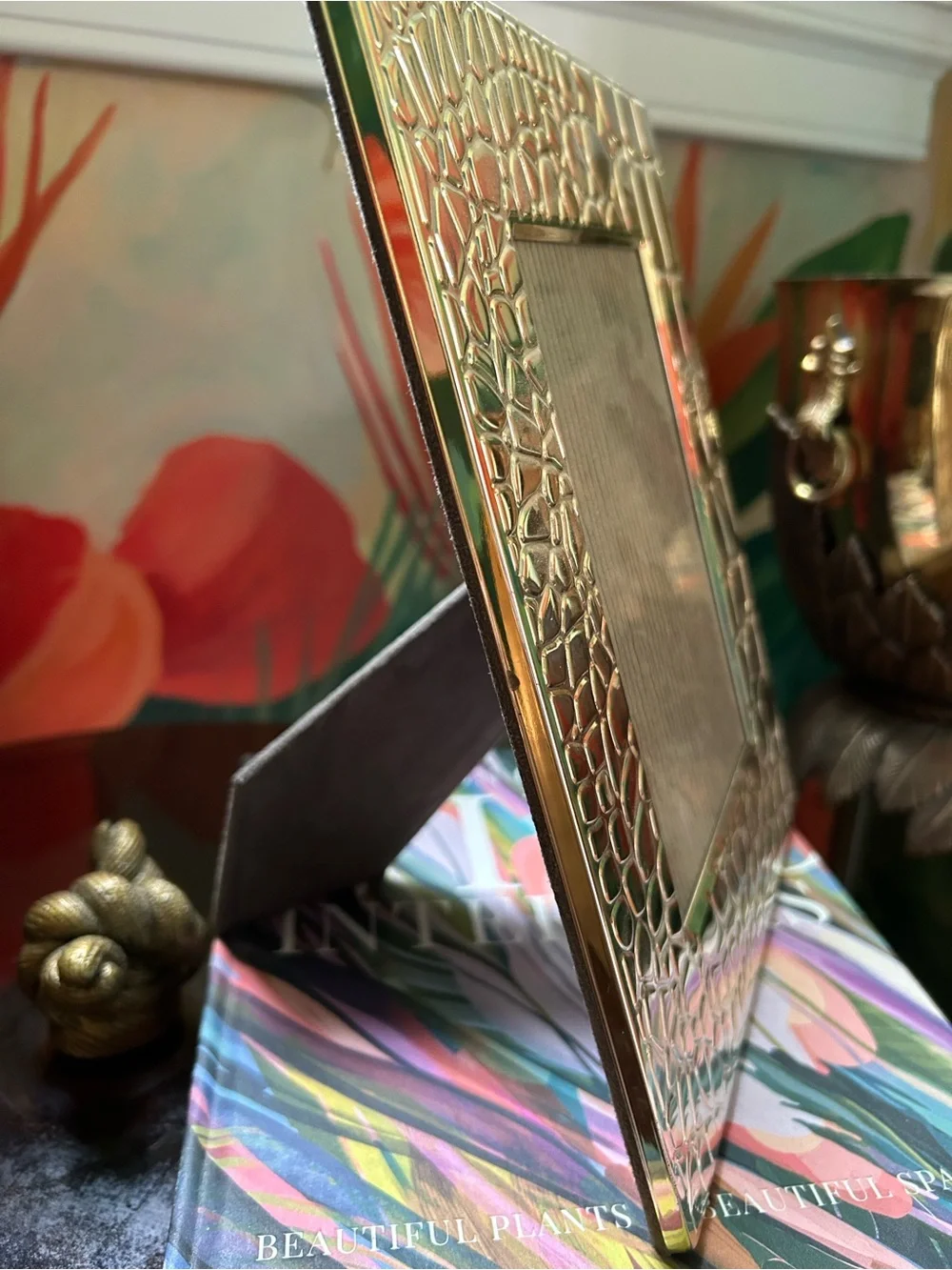 Michael Aram Silver Croc-Pattern Picture Frame